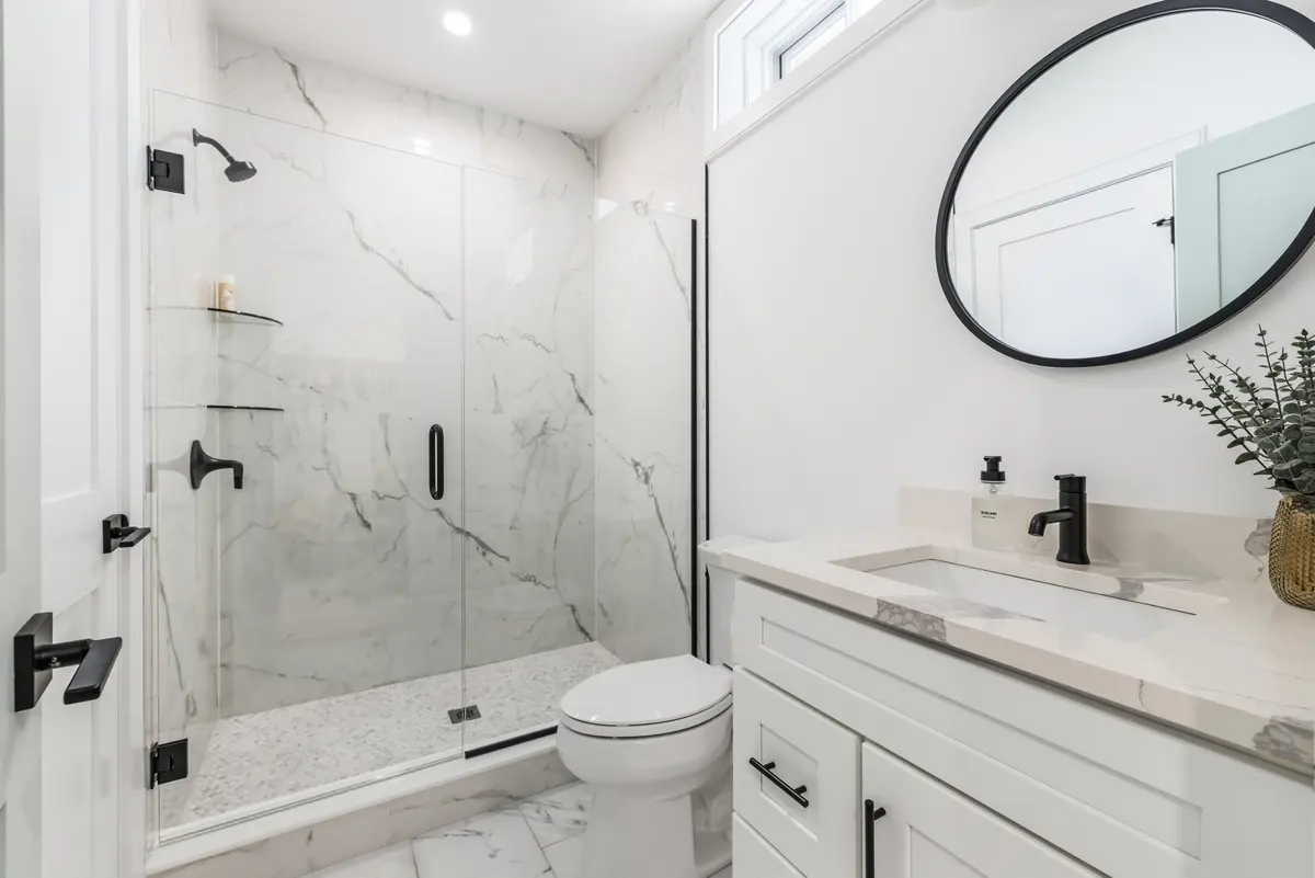 Full bath on the lower level